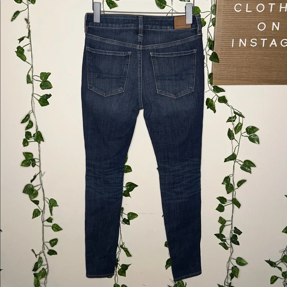 American Eagle 360 Next Level Stretch Distressed Hi Rise Jeggings